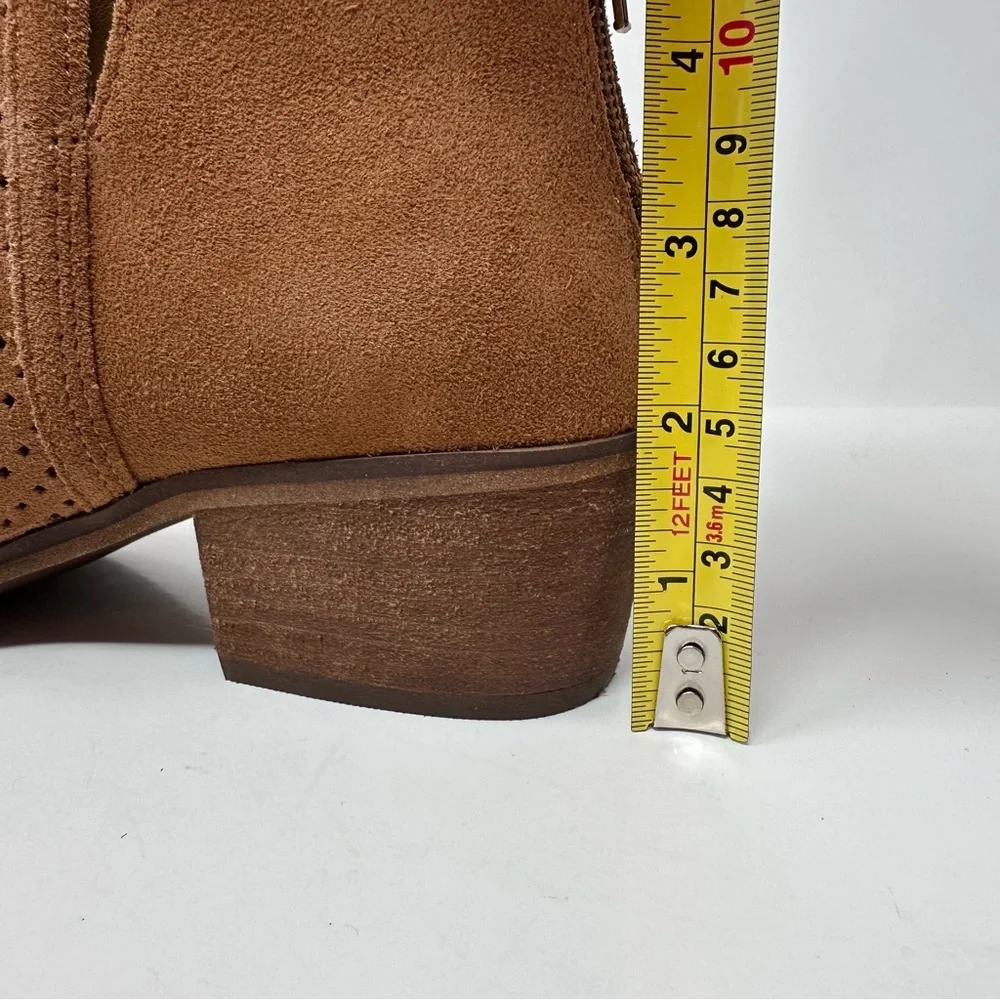 Nordstrom Susina Blakely Suede Leather Ankle Boots Brown Size 6.5